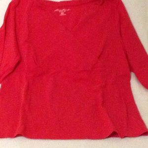 NWOT Eddie Bauer red T -shirt, never worn & cute!!